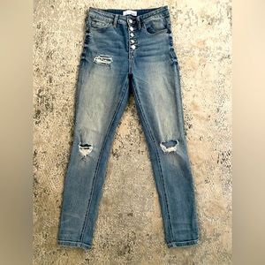 Vervet Distressed High Rise skinny jeans